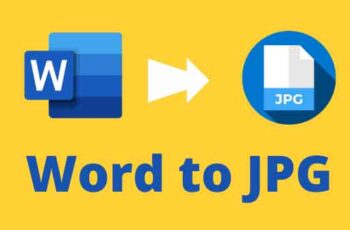 Comment convertir un document Word en image JPG OU GIF