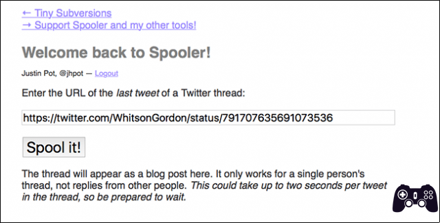 Spooler : transformez les fils Twitter en articles de blog lisibles