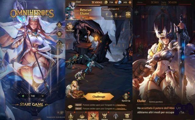 Omniheroes, a revisão de um RPG gacha ocioso com muitos 