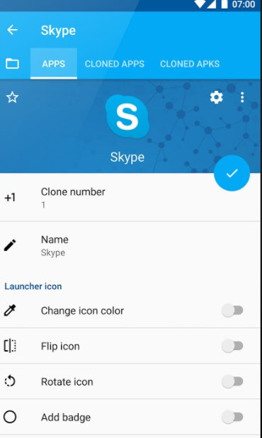 Utilice varias cuentas de Skype en Android