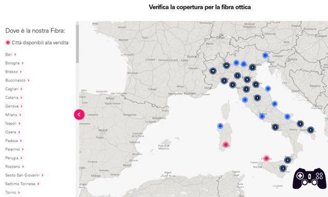 Verifique a cobertura de fibra óptica de todas as operadoras de internet