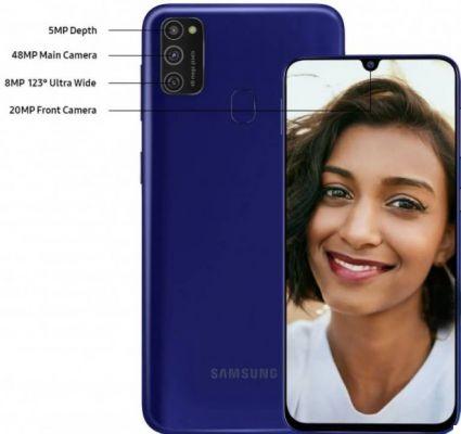 Samsung Galaxy M21 es oficial: batería de 6.000 mAh y un coste muy bajo