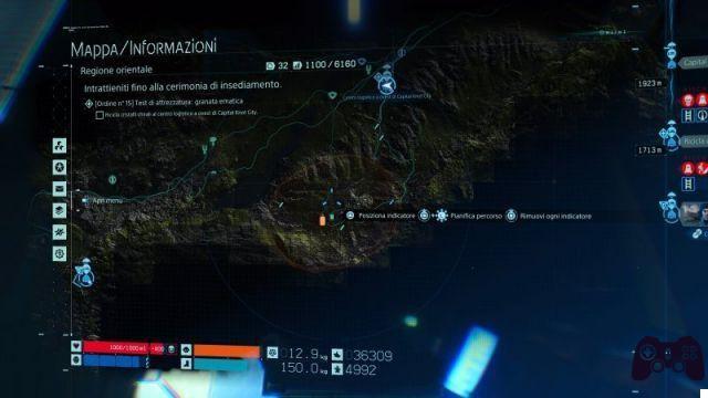 Death Stranding: guide de la carte de la région de l'Est