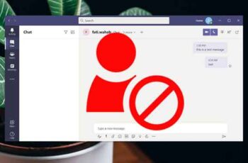 How to block contact in Microsoft Teams