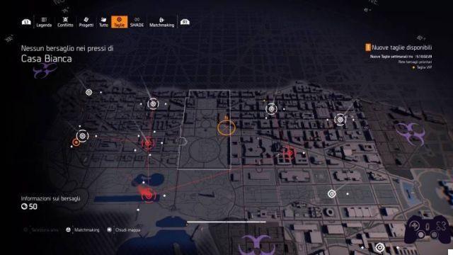 The Division 2, Guide des côtés du monde