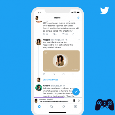 Twitter, tweets de voz para expandir no iOS: em 2021 para Android