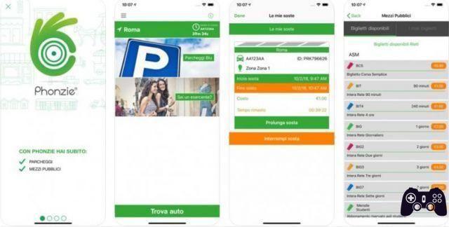 App para pagar parking, líneas azules y tickets con el móvil