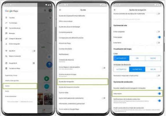 Como ativar o velocímetro no Google Maps