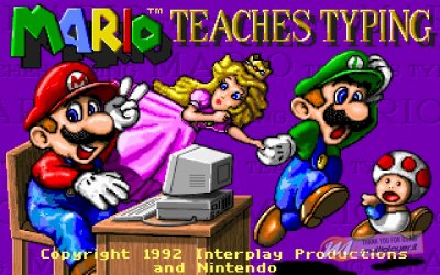 Mario Teaches Typing - Cheats