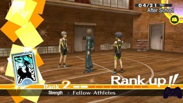 Guía Persona 4 Golden - Compañeros atletas (fuerza) Guía de enlaces sociales