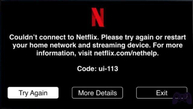 Como corrigir o código de erro UI-113 do Netflix