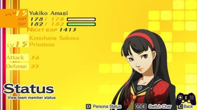 Persona 4 Golden Guide - Guía completa del enlace social de Yukiko (sacerdotisa)