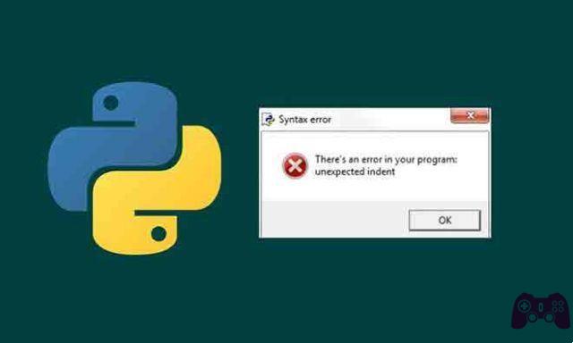 Como corrigir erro de recuo em Python