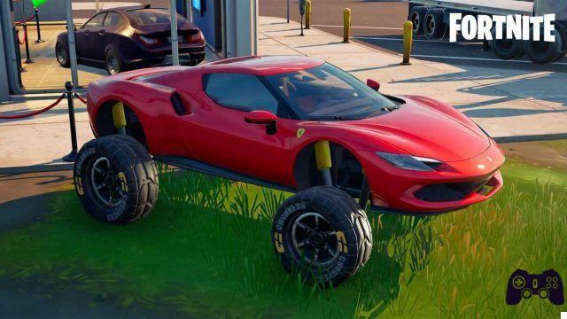 Fortnite: where to find the Ferrari