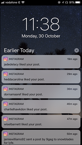 Como excluir notificações do Instagram no iPhone depois de vê-las uma vez
