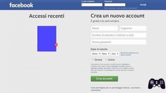 Direct access to facebook without password