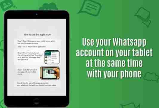 WhatsApp par tablette Android et iPad