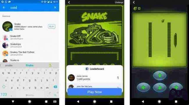 Snake sur Facebook Messenger comment télécharger et jouer