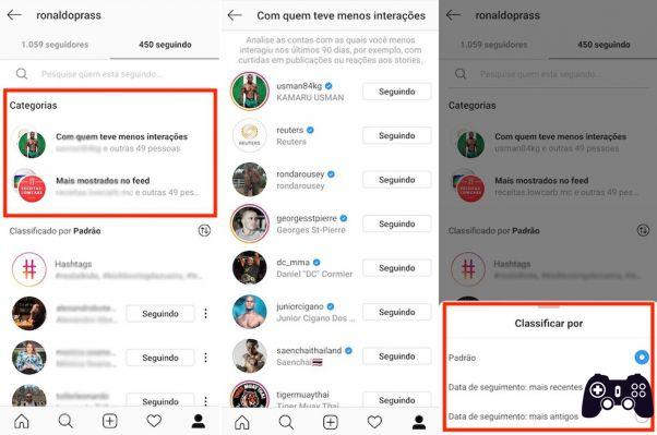 O Instagram recomenda quais contas deixar de seguir com base nas interações