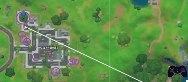 Fortnite: where to destroy the Teddy Bears in Holly Hedges, location guide