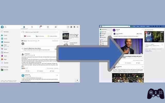 How to return to the old facebook layout