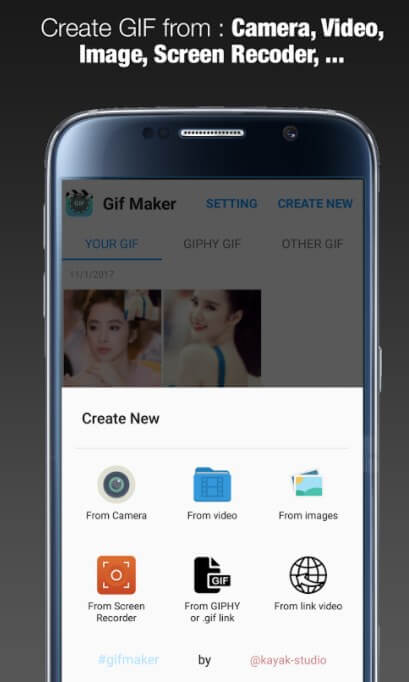 Application Android Créateur de GIF