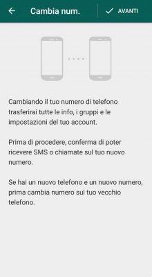 Cómo cambiar el número de teléfono en Whatsapp