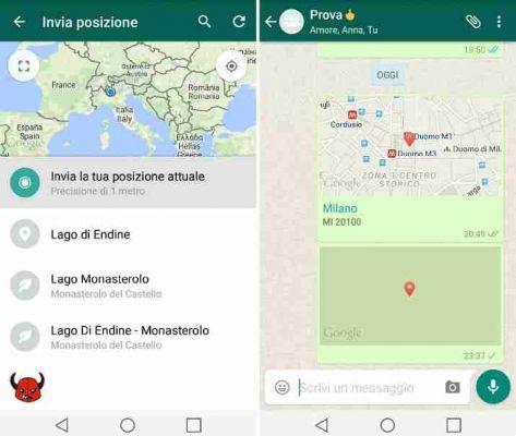 Cómo compartir la ubicación actual en WhatsApp