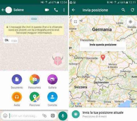 How to share current location on WhatsApp