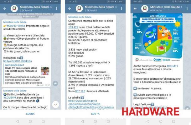 Coronavirus, el canal oficial del Ministerio de Salud en Telegram