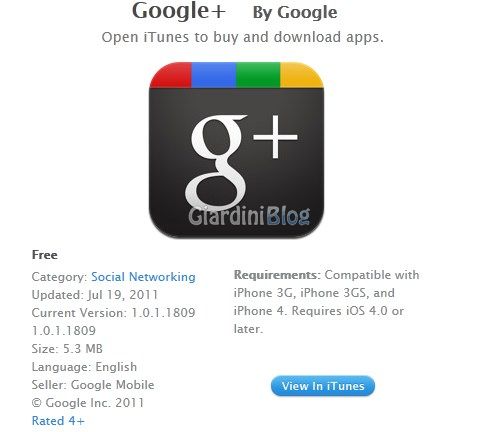 Google+ para iPhone Descarga la aplicación Google plus para iPhone