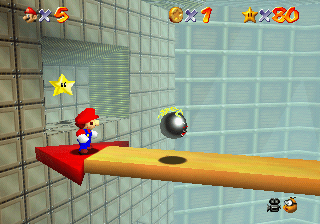 Super Mario 64: onde encontrar as estrelas no pêndulo marcado