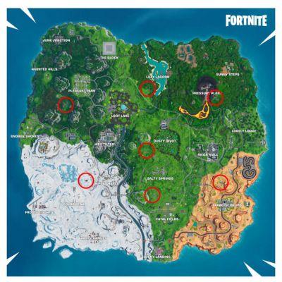 Fortnite Season 9 Week 1: onde encontrar todas as plataformas aéreas