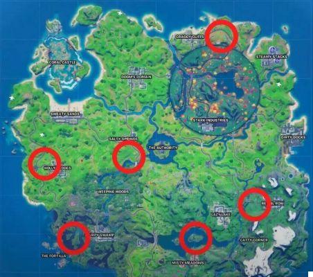 Fortnite: infligindo danos com os restos mortais de um colecionador | Guia