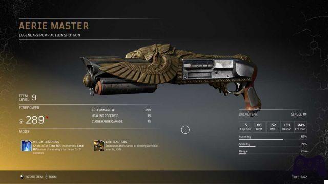 Outriders: guide for all legendary weapons