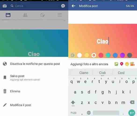 Fundos coloridos do Facebook em posts como fazer