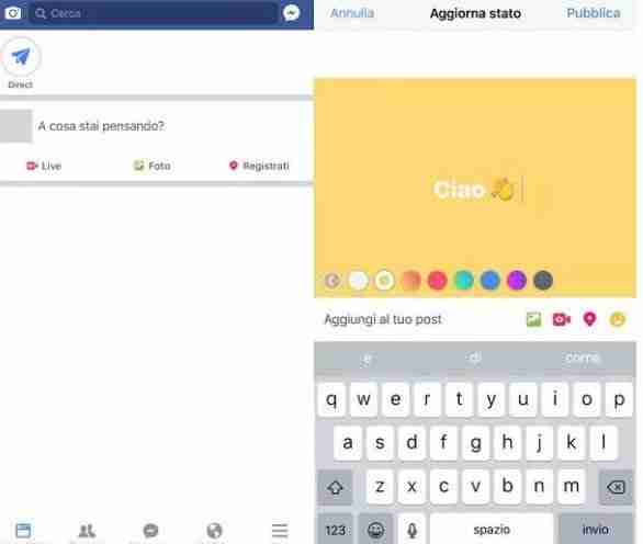 Facebook colorful backgrounds on posts how to do