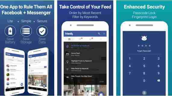 Alternativa de aplicativo um facebook por Android