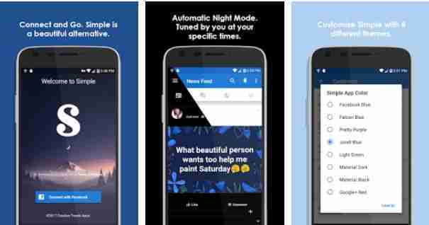 Alternativa de aplicativo um facebook por Android