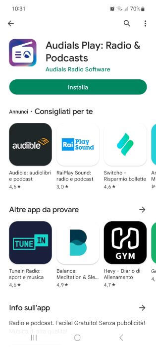 Audials Play : l'application gratuite de radio et podcast du monde entier