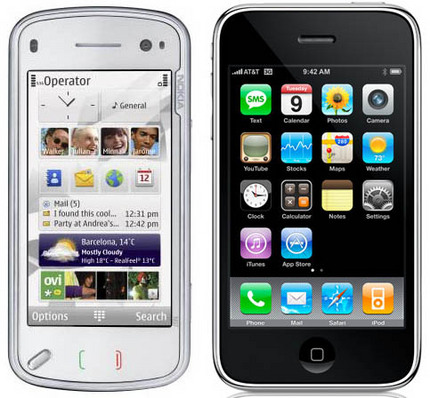 Nokia n97 et N98 contre Iphone 3G