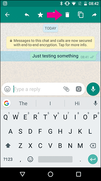 Cómo borrar mensajes de WhatsApp