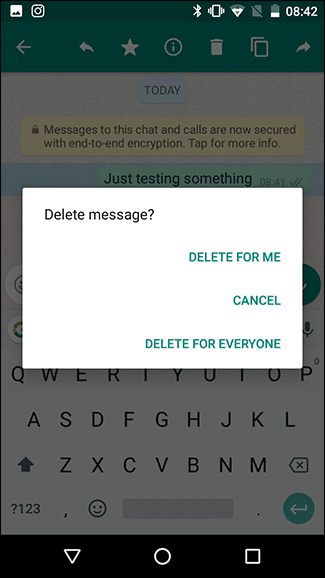 How to delete WhatsApp messages