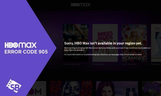 O que significa e como corrigir o código de erro 905 do HBO Max