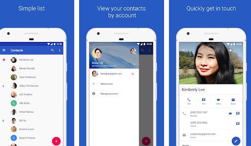 How to store address book contacts on Android