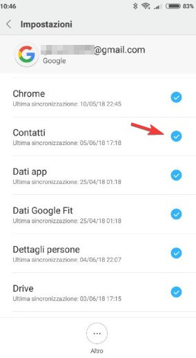 How to store address book contacts on Android