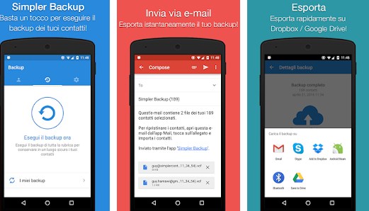 How to store address book contacts on Android