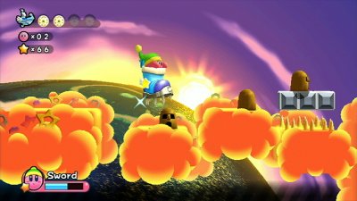 El recorrido de Kirby's Adventure Wii