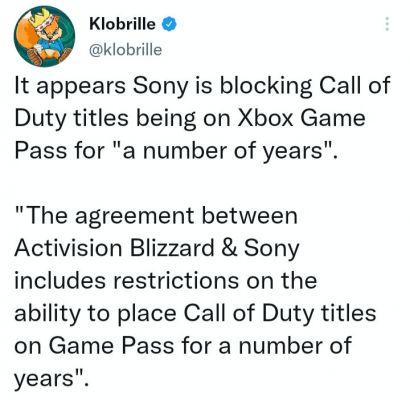 C'est pourquoi Call of Duty est sorti du Xbox Game Pass