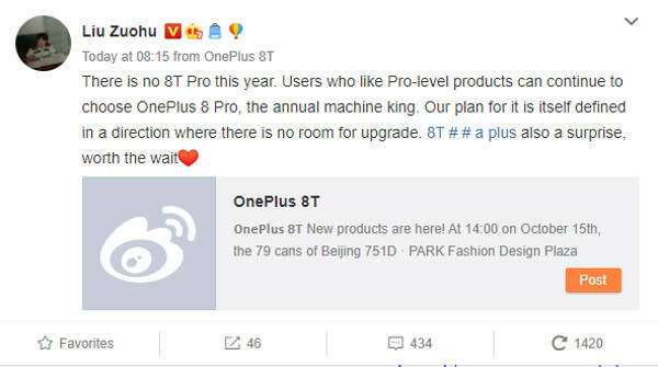 Este año no habrá OnePlus 8T Pro, es oficial